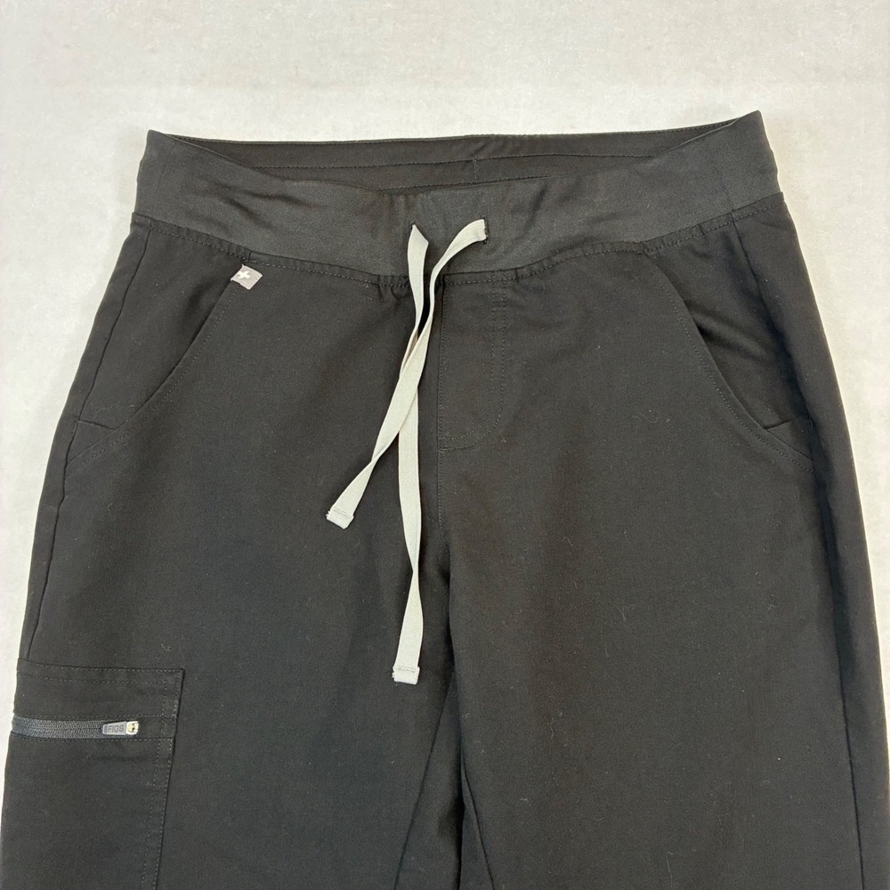 FIGS Zamora Jogger Scrub Pants Womens Small Black Technical Collection W18SW2005